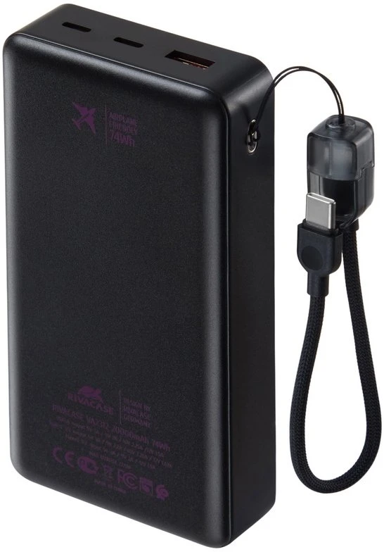 Rivacase VA2312 20000 mAh 22.5W juoda