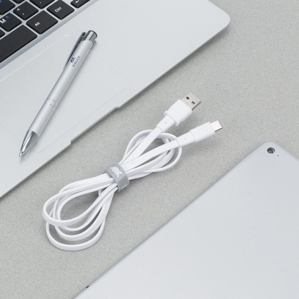 RivaCase USB-A–USB-C 2,1 m kabelis Baltas (PS 6002 WT21)