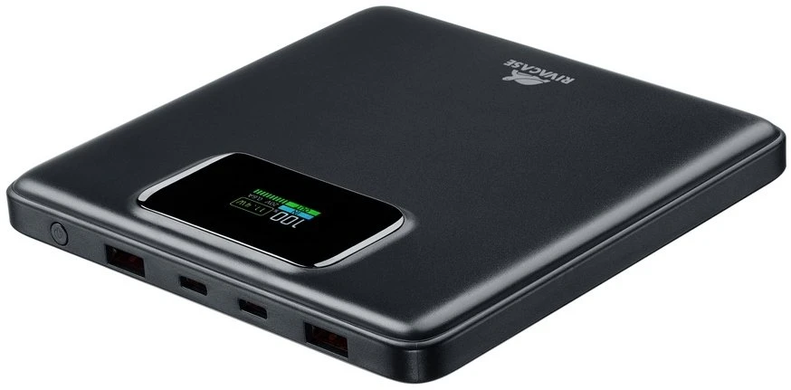 „RivaCase VA1090 20000 mAh Turbo juodas EU PD 100W plonas“