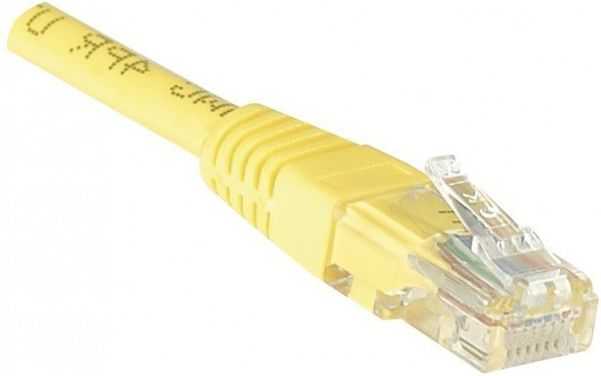 Logon RJ-45/RJ-45 U/UTP kat.5e Geltonas 0.3m (853911)
