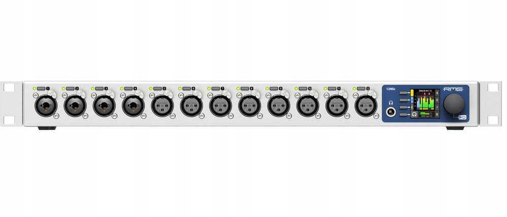 RME 12Mic - mikrofono pirminis stiprintuvas su AVB ir MADI