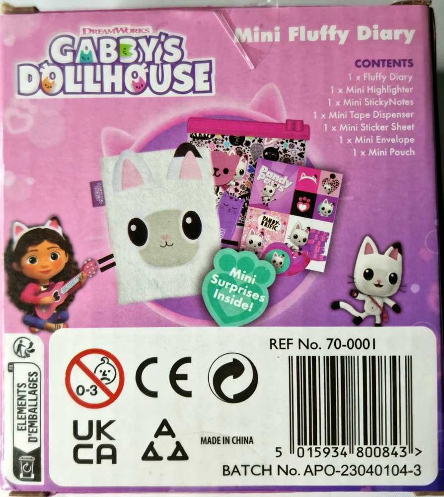 Rms Import Gabby's Dollhouse mini dienoraštis su staigmena 70-0001 00843
