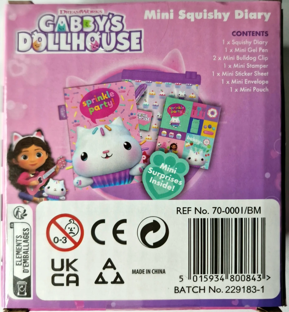 Rms Import Gabby's Dollhouse mini dienoraštis su staigmena 70-0001 00843