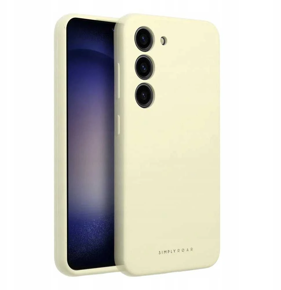 ROAR dėklas CLOUD SKIN skirtas Samsung Galaxy S25 Plus 5G geltonos spalvos
