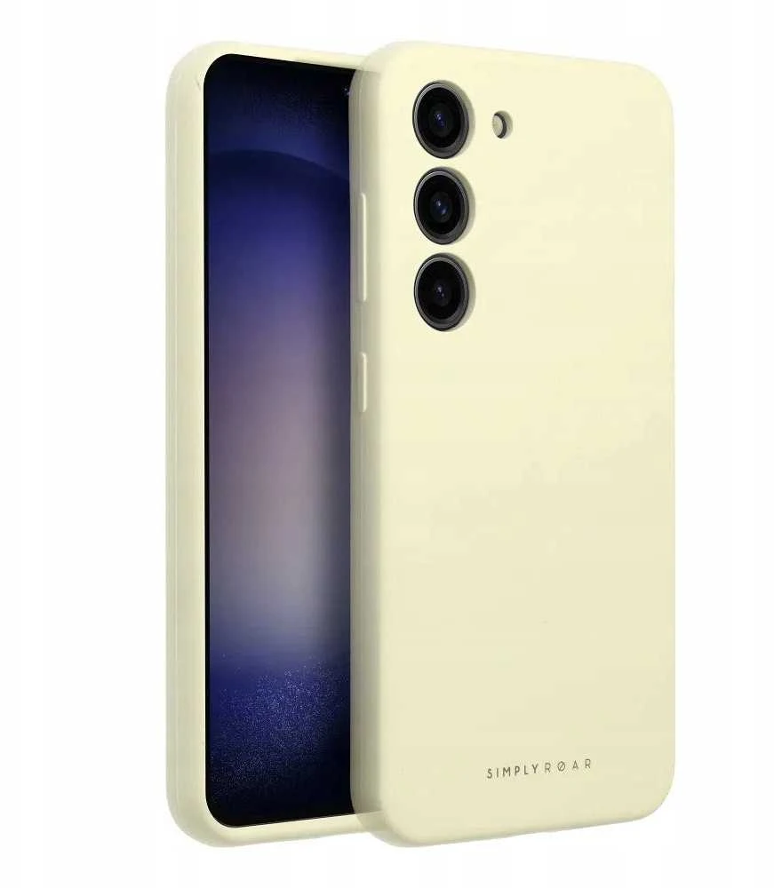 ROAR dėklas CLOUD SKIN skirtas Samsung Galaxy S25 Edge Light geltonos spalvos