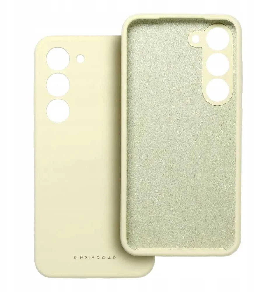 ROAR dėklas CLOUD SKIN skirtas Samsung Galaxy S25 Edge Light geltonos spalvos