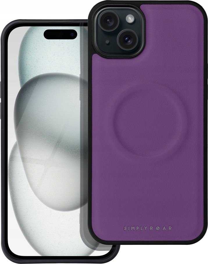 Dėklas Fusion Accessories ROAR case MAG MORNING for IPHONE 15 Plus violetinė
