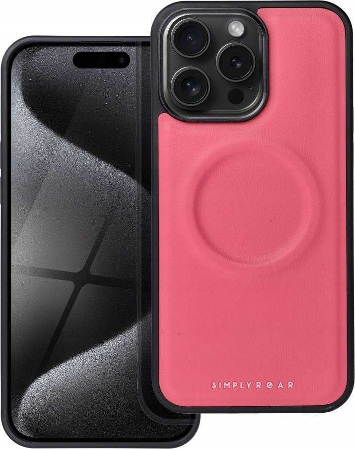 ROAR dėklas MAG MORNING, skirtas IPHONE 15 Pro Max karštai rožinei