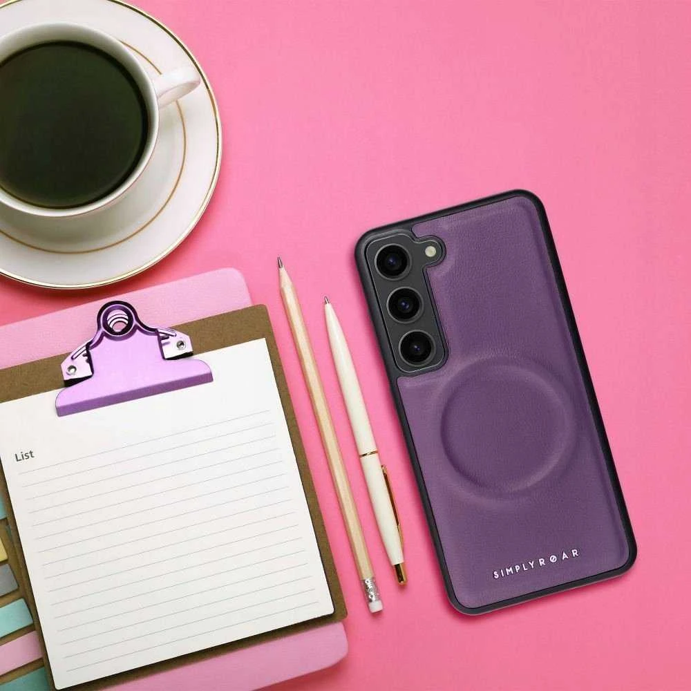 Dėklas Fusion Accessories ROAR case MAG MORNING for IPHONE 15 Pro violetinė