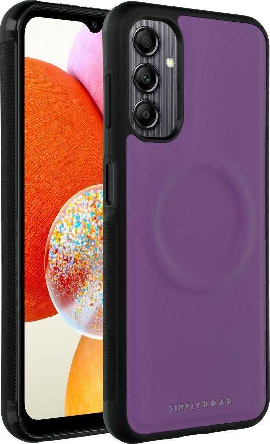 Fusion Accessories ROAR dėklas MAG MORNING skirtas Samsung Galaxy A14 violetinės spalvos