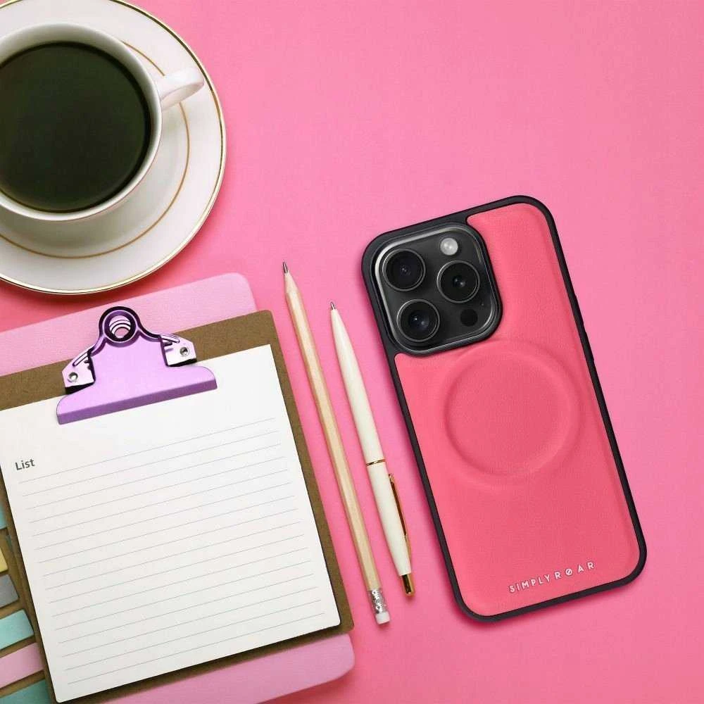 Fusion Accessories ROAR dėklas MAG MORNING, skirtas IPHONE 15 Plus karštai rožinei