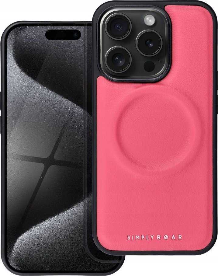 Fusion Accessories ROAR dėklas MAG MORNING, skirtas IPHONE 15 Pro karštai rožinei