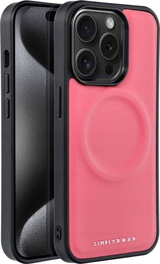 Fusion Accessories ROAR dėklas MAG MORNING, skirtas IPHONE 15 Pro karštai rožinei