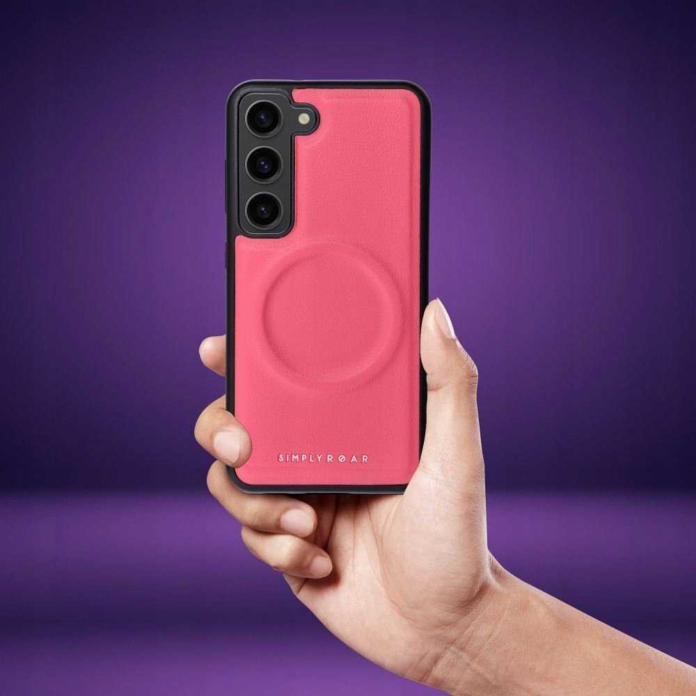 Fusion Accessories ROAR dėklas MAG MORNING skirtas Samsung Galaxy A34 rožinės spalvos