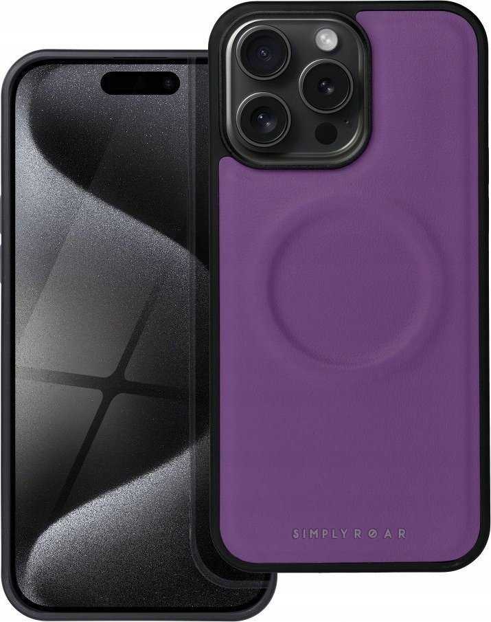 Dėklas Fusion Accessories ROAR case MAG MORNING for IPHONE 15 Pro Max violetinė