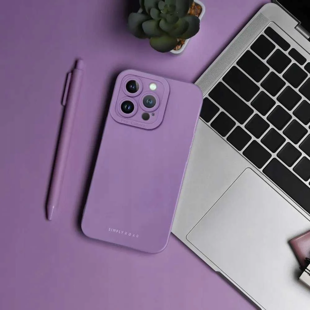 ROAR dėklas LUNA skirtas Xiaomi Redmi 14C violetinės spalvos