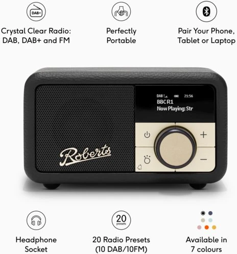 Radio Roberts Radio Revival Petite 2 Juodas