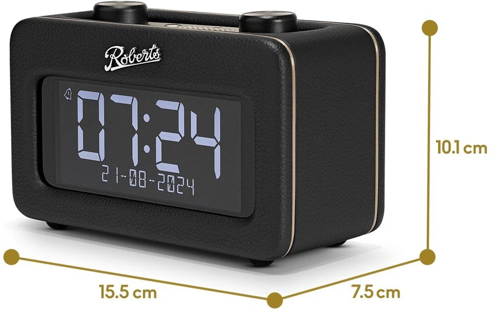 Roberts Radio Revival Rest juodas