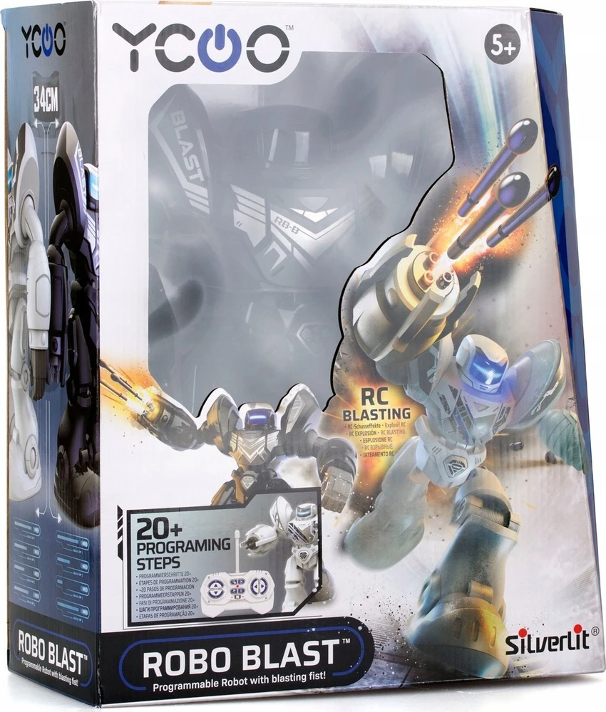 Interaktyvus juodas robotas Robo Blast DUMEL