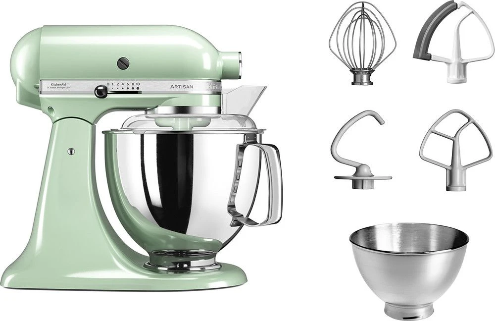 Virtuvinis kombainas KitchenAid 5KSM175PSEPT Virtuvės kombainas „Artisan“ 300 W 4,8 l Žalias