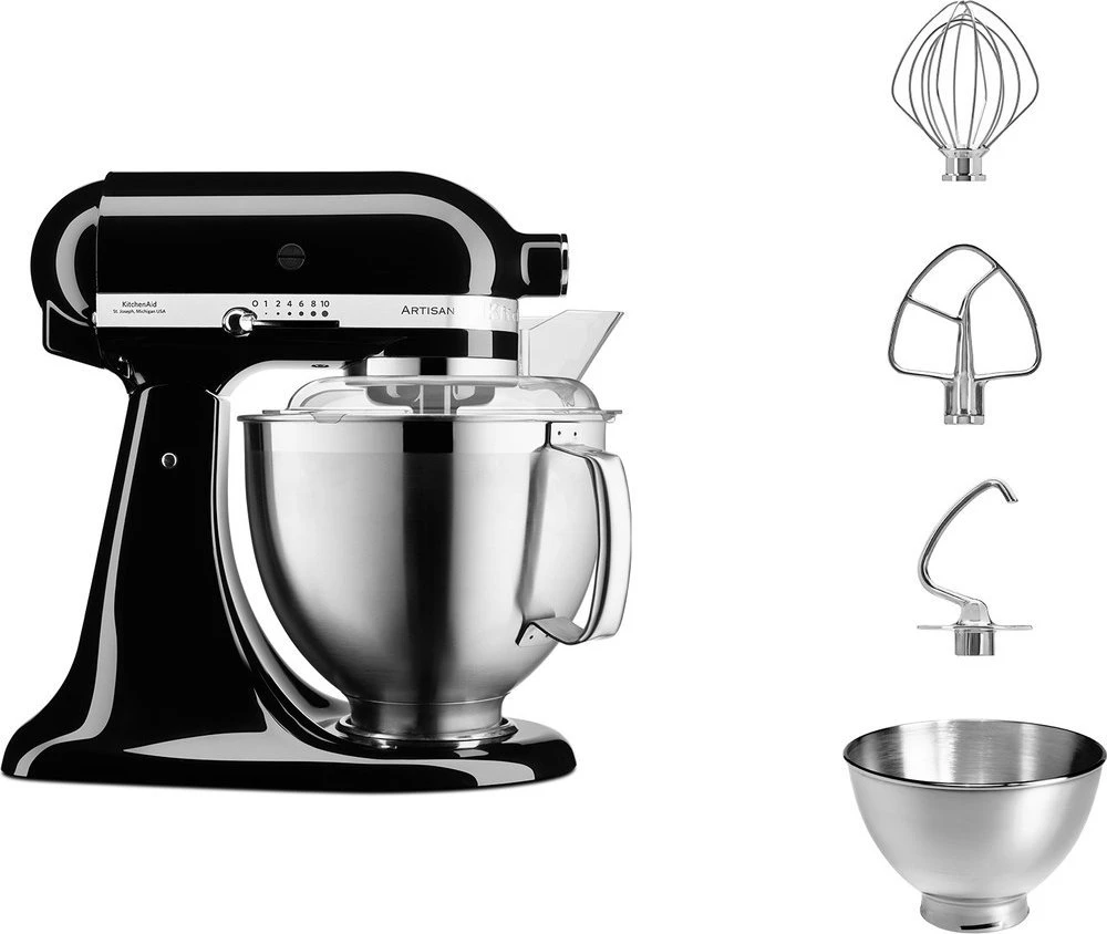 Virtuvinis kombainas KitchenAid Artisan 5KSM185PS 300 W 4,8 L Juodas