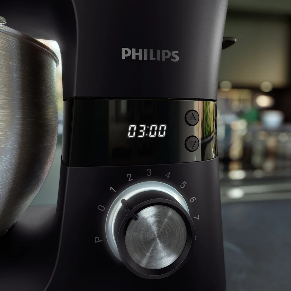 Virtuvinis kombainas „Philips“ serijos 7000 virtuvės aparatas HR7962/01, 5,5 l dubuo, 8 greičių nustatymai, 1000 W