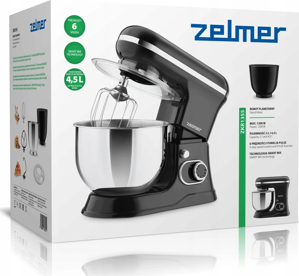 Virtuvinis kombainas Zelmer ZKR1355 juoda