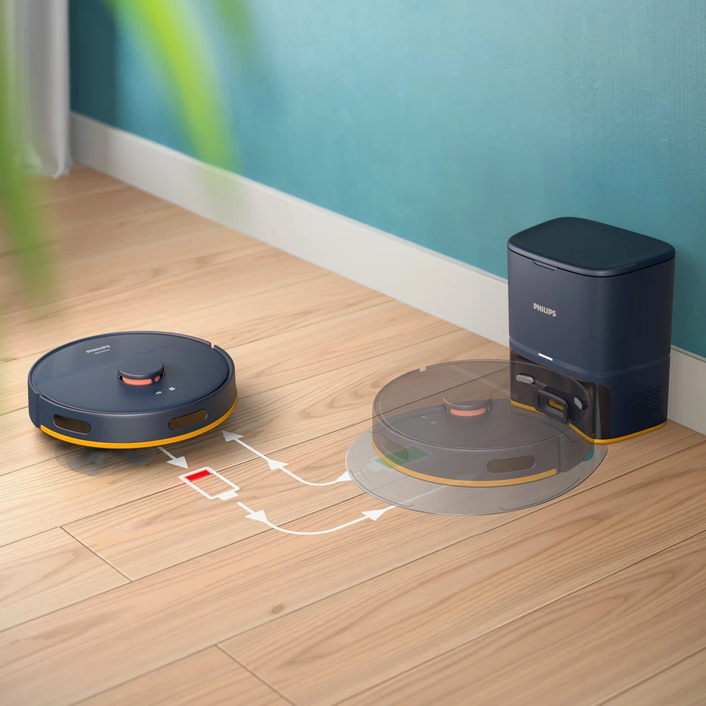 „Philips HomeRun 2000 Series Aqua“ drėgno ir sauso valymo robotas XU2100/15