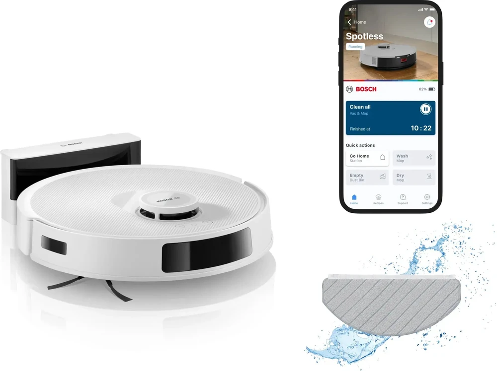 Bosch Dulkių siurblys-robotas "Spotless", baltos spalvos