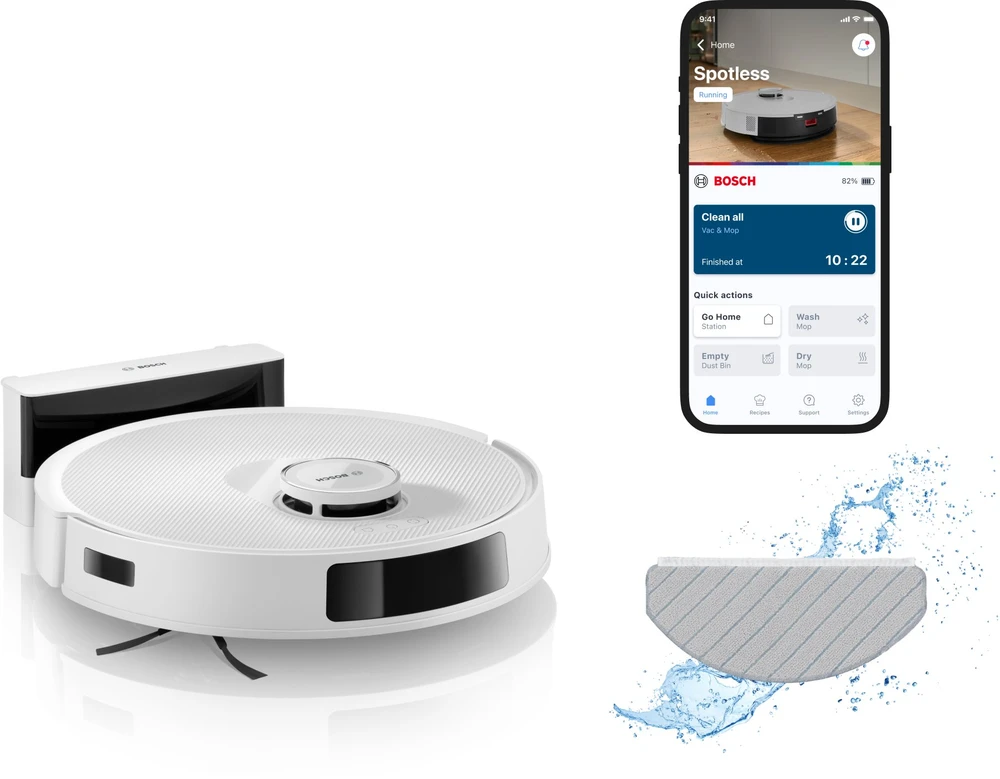 Bosch Dulkių siurblys-robotas "Spotless Advanced", baltos spalvos