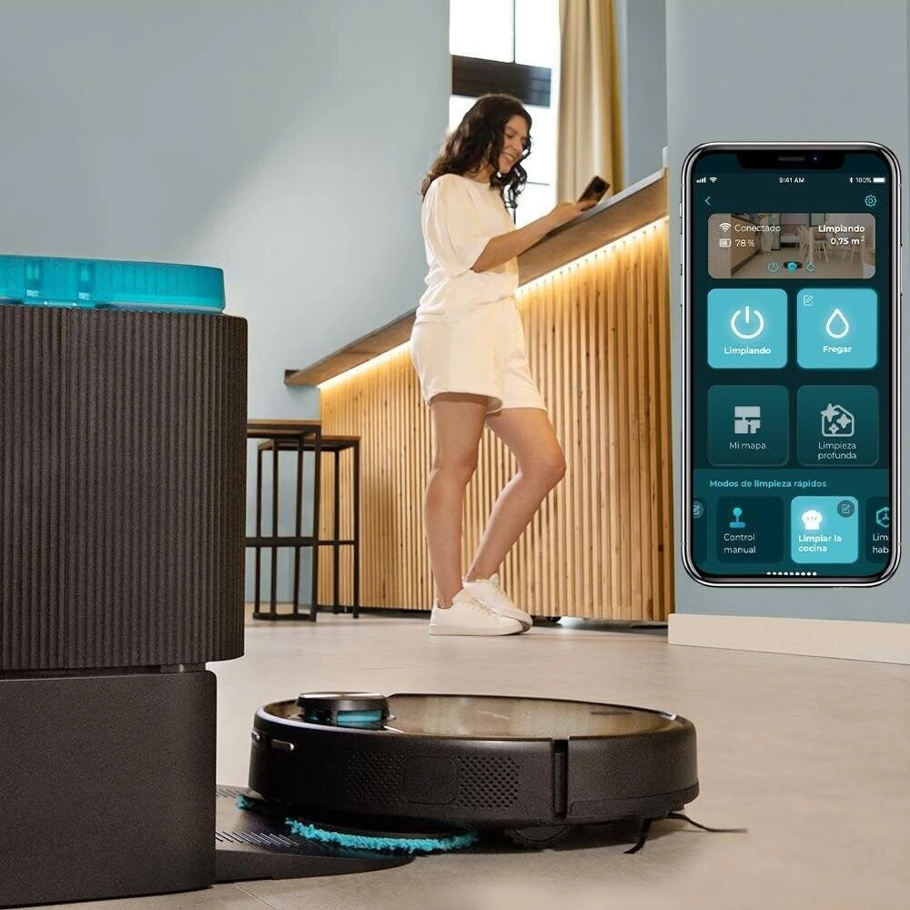 Dulkių siurblys - robotas Cecotec Conga 11090 Spin Revolution, Juodas