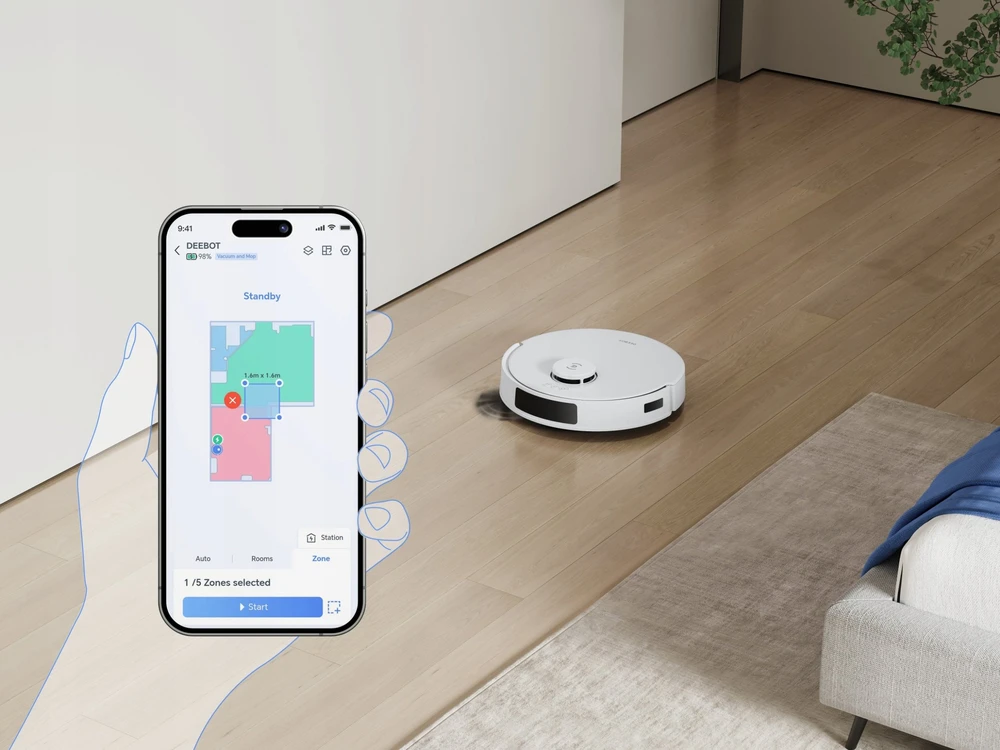 Ecovacs DEEBOT N20 PLUS dulkių siurblys-robotas, Baltas