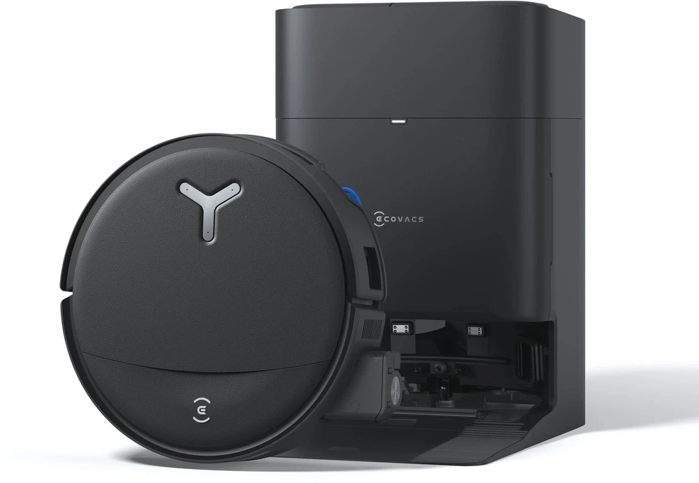 Plaunantis dulkių siurblys robotas Ecovacs DEEBOT T80S OMNI, juodos spalvos
