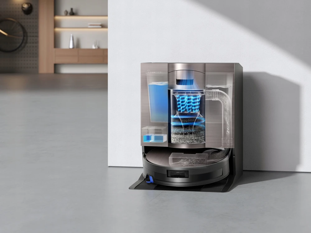 Dulkių siurblys - robotas Ecovacs DEEBOT X11 OmniCyclone, Juodas