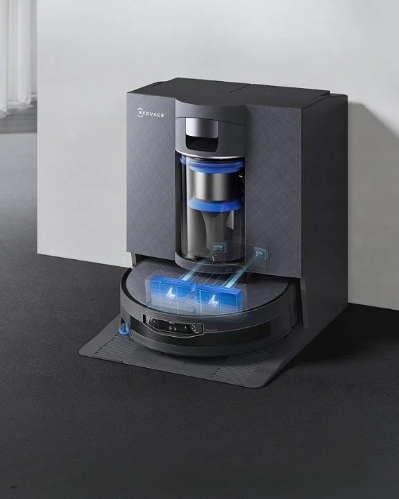 Dulkių siurblys-robotas ECOVACS DEEBOT X12 OmniCyclone, Juodas