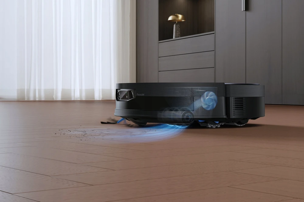 Dulkių siurblys-robotas ECOVACS DEEBOT X12 OmniCyclone, Juodas