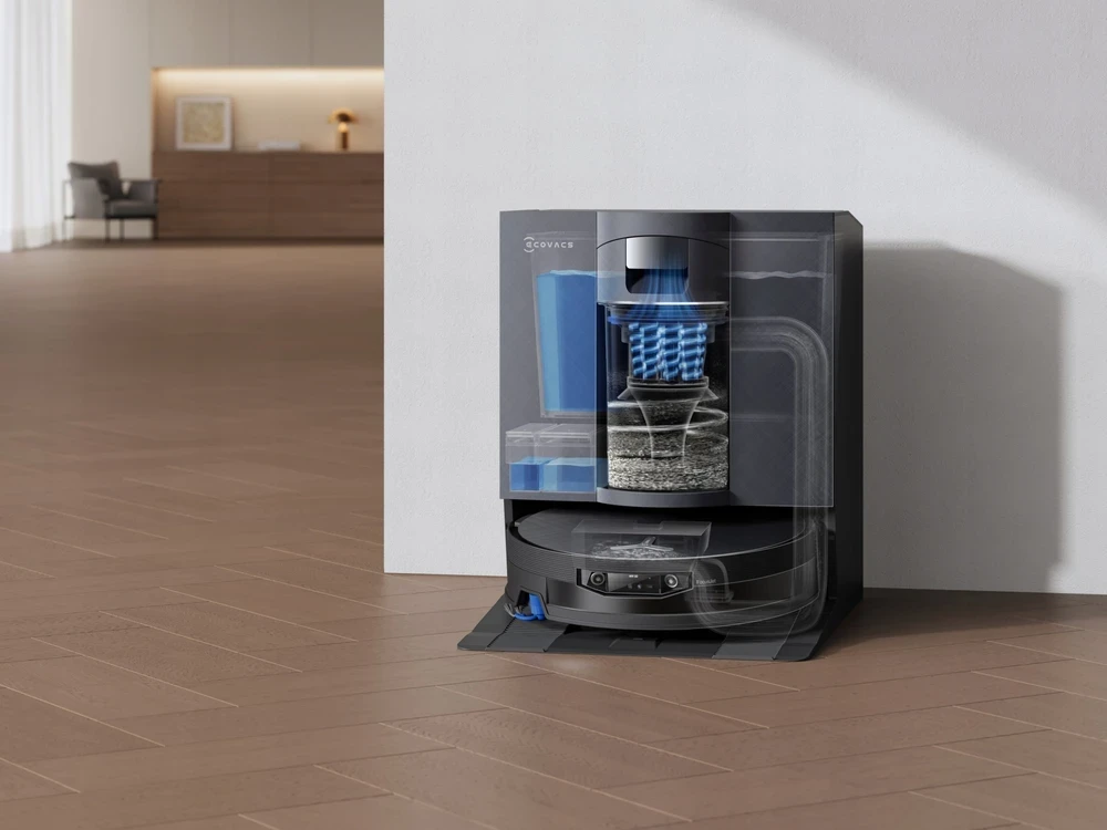 Dulkių siurblys-robotas ECOVACS DEEBOT X12 OmniCyclone, Juodas