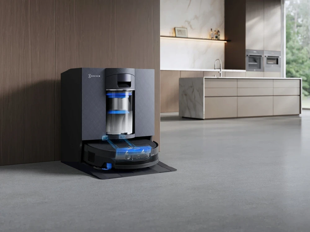 Dulkių siurblys-robotas ECOVACS DEEBOT X12 OmniCyclone, Juodas