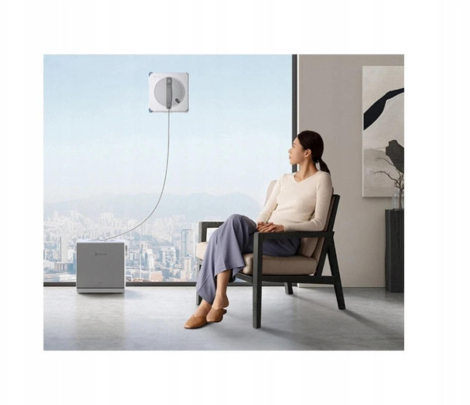 Langų valymo robotas Ecovacs WINBOT W2S OMNI, 8000 Pa, Baltas