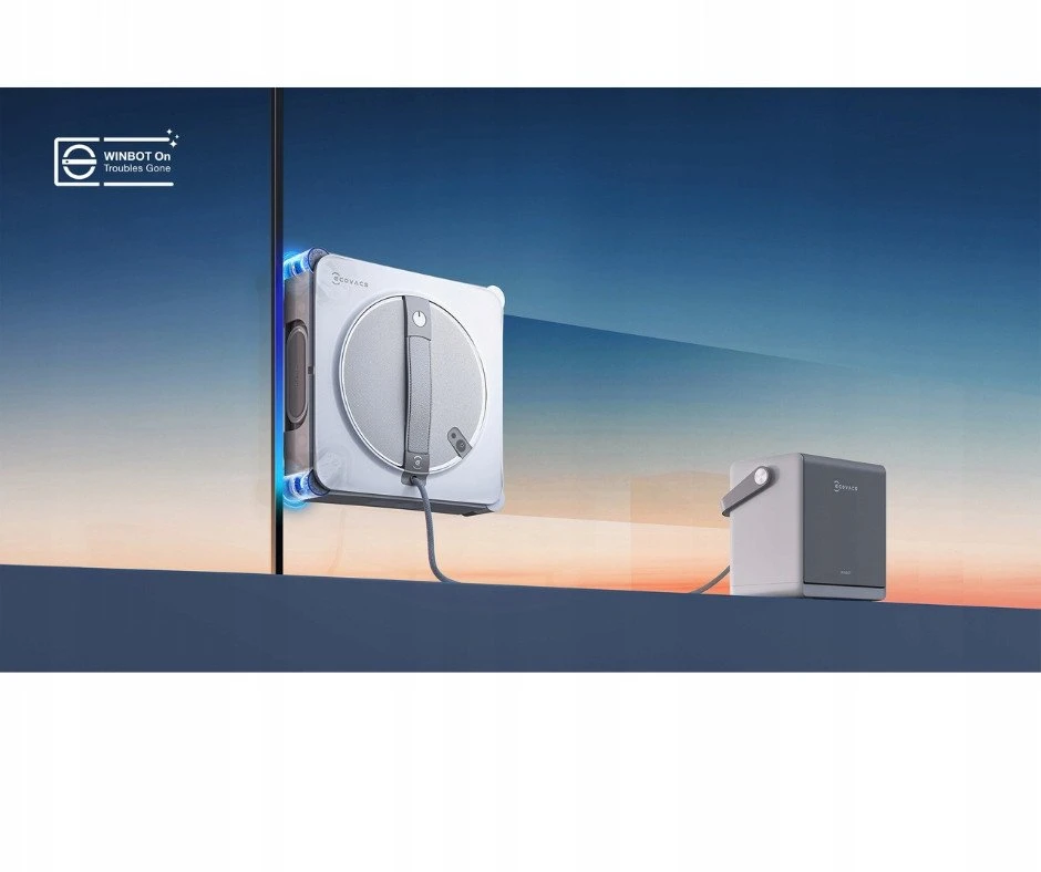 Langų valymo robotas Ecovacs WINBOT W2S OMNI, 8000 Pa, Baltas