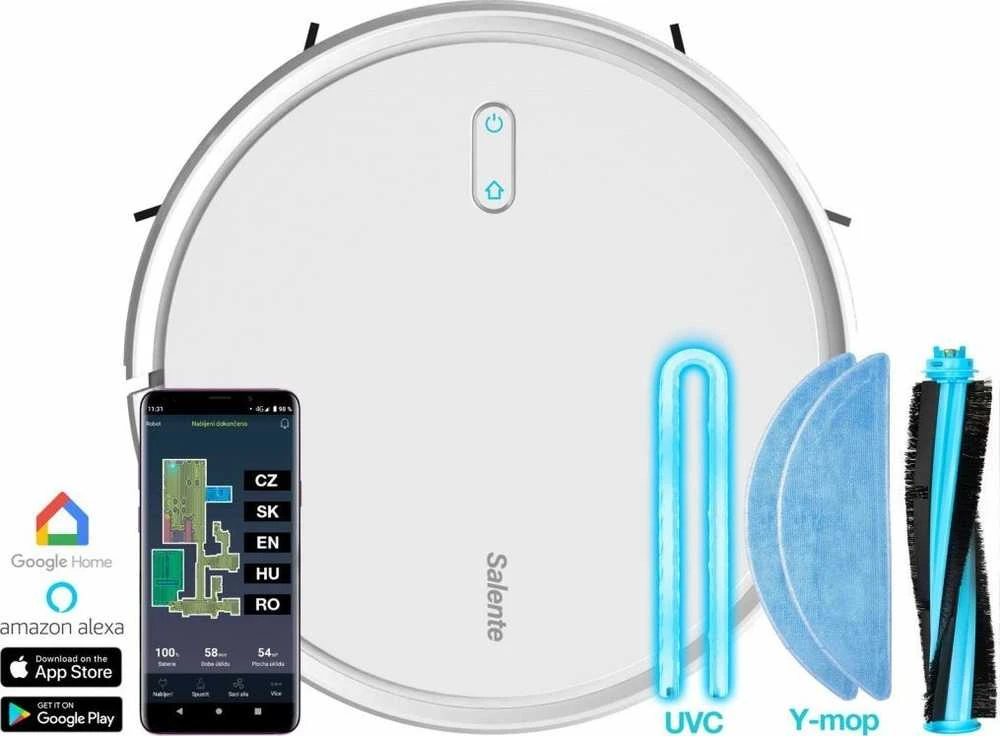 Dulkių siurblys - robotas  EVOLVEO Salente G4, Baltos spalvos