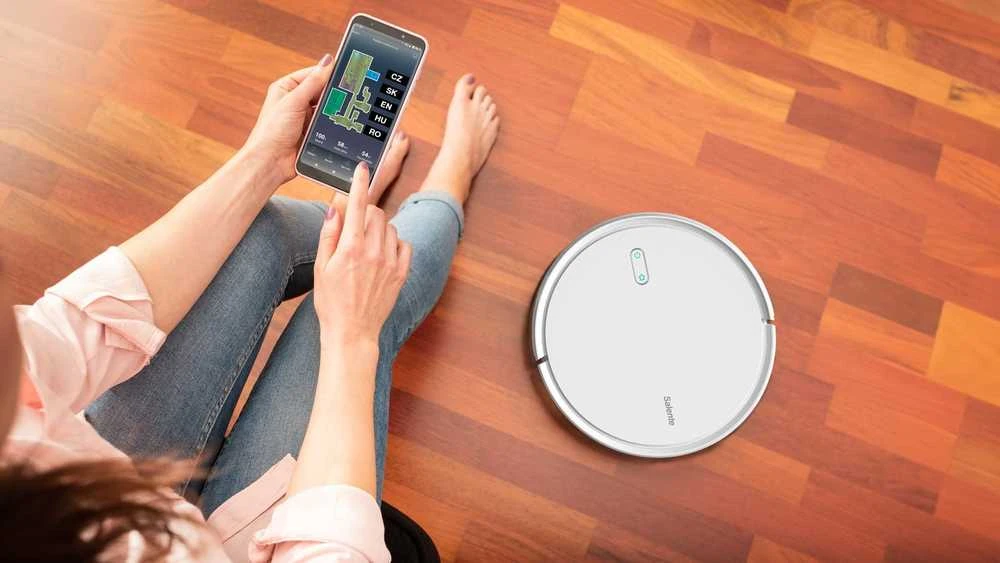 Dulkių siurblys - robotas  EVOLVEO Salente G4, Baltos spalvos