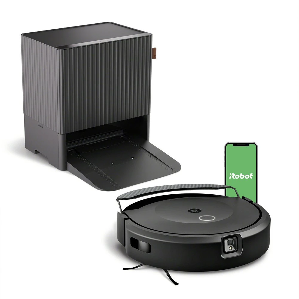 Dullkių siurblys - robotas  iRobot Roomba Combo 10 Max  su  AutoWash stotimi, Juodos spalvos