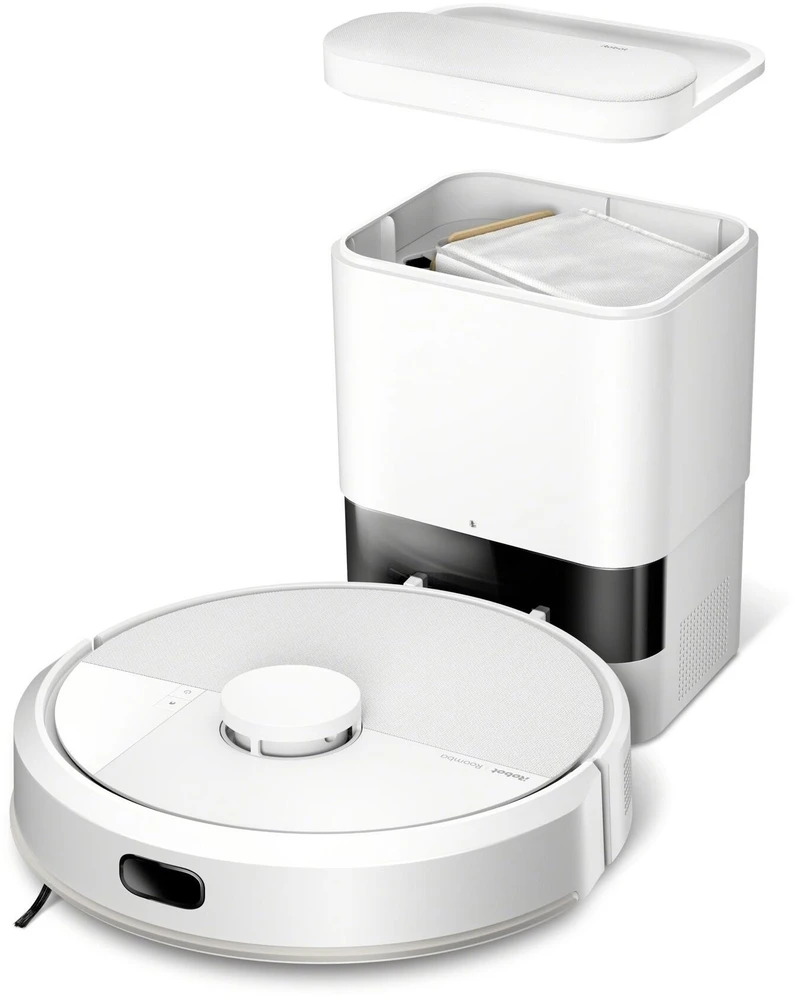Dulkių siurblys - robotas iRobot Roomba 105 Combo su AutoEmpty stotele, baltas