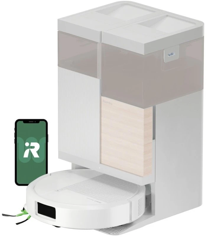 iRobot Roomba Combo 575 baltas robotas dulkių siurblys + AutoWash įkrovimo stotelė