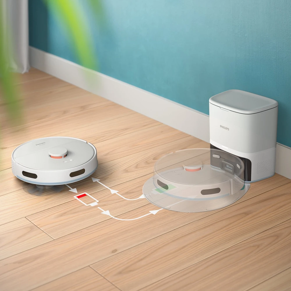 „Philips HomeRun 2000 Series Aqua“ drėgno ir sauso valymo robotas XU2100/25