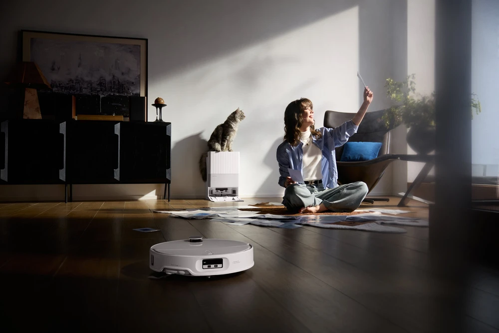 Dulkių siurblys-robotas Roborock Qrevo Edge 2 Pro, Baltas