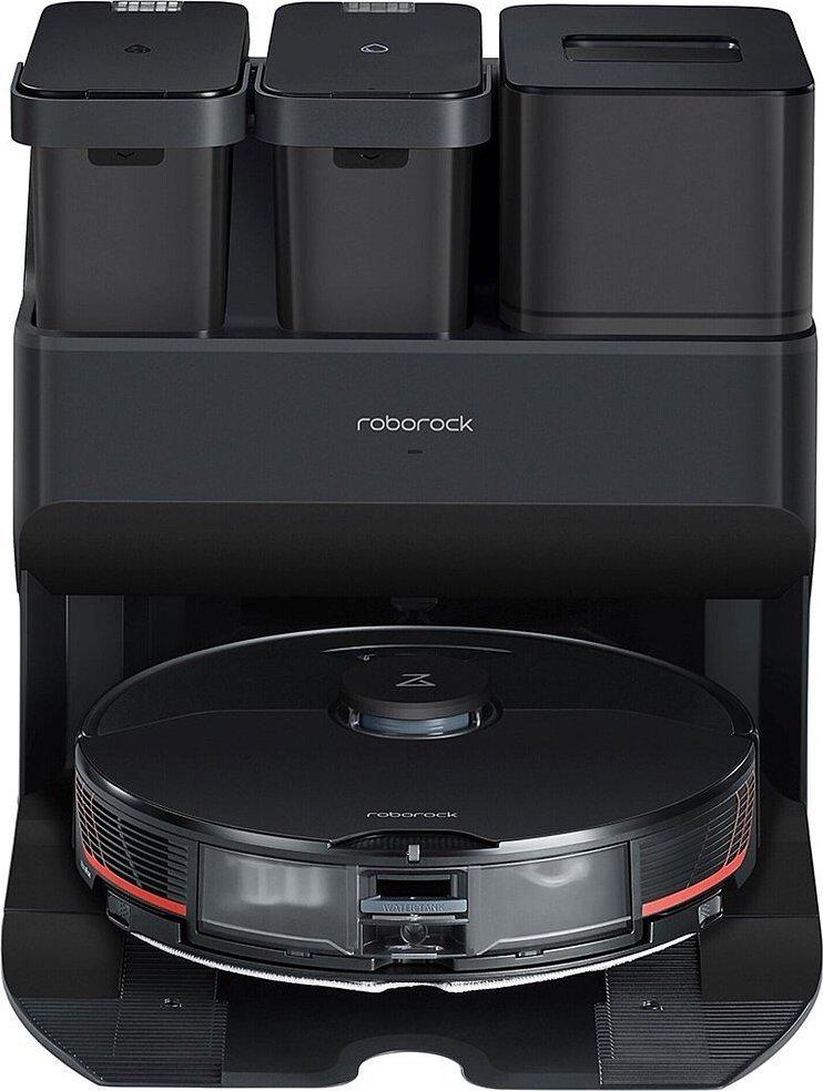 Dulkių siurblys - robotas Roborock S7 Max Ultra su automatine dulkių išsiurbimo stotelė, Juodas
