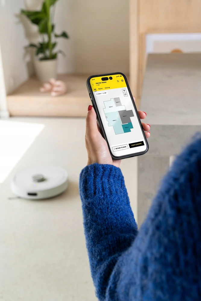 KARCHER RVC 3 Comfort Extra valymo robotas su bazine stotimi