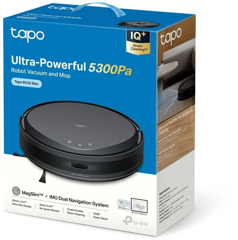 Dulkių siurblys - robotas TP-Link Tapo RV20 Max